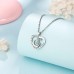 D Dongjiangjin Gift Mother Mum Daughter Necklace Gifts for Mummy Daughter I Love You to the Moon and Back Forever Love Heart Pendant Necklace Jewellery Presents for Mum Daughter Women Girls…